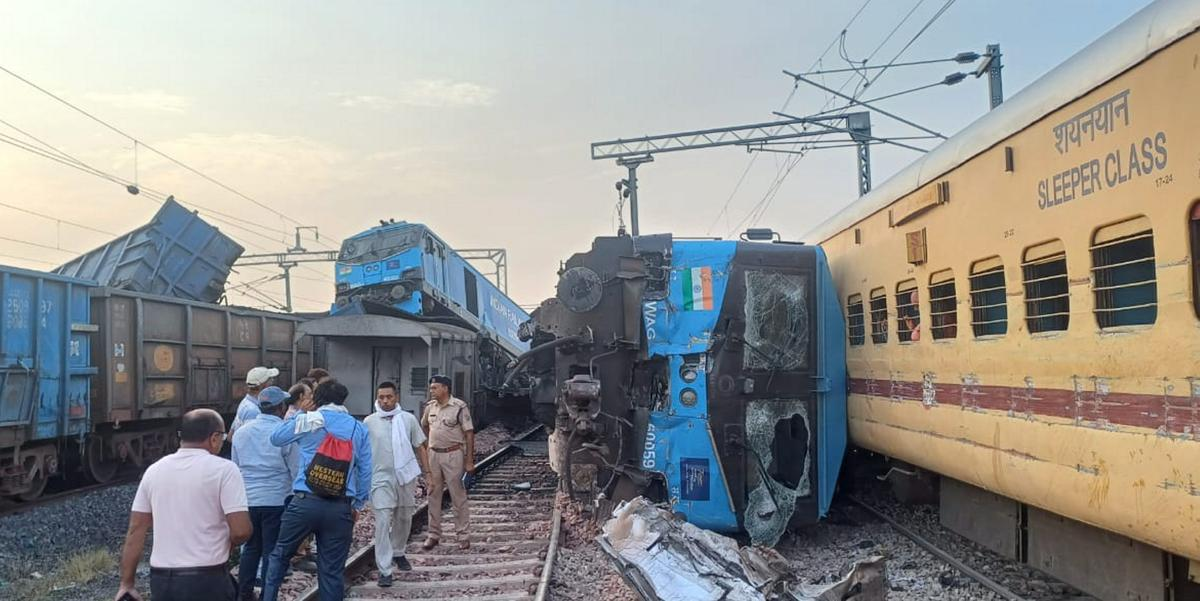 Goods Train Collision Near Sirhind Railway Station
