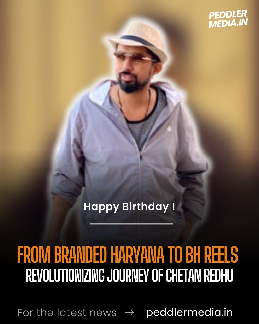 Happy Birthday to Chetan Redhu, the mastermind behind BH Reels and Branded Haryana, transforming Haryanvi entertainment with his innovative vision.